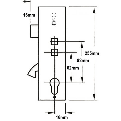 Safeware Genuine Multipoint Gearbox - Lift Lever or Double Spindle