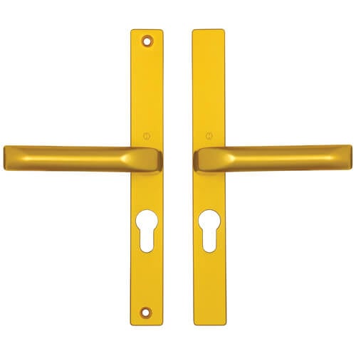 Hoppe London Lever Lever UPVC Multipoint Door Handles -  48mm PZ Sprung 215mm Screw Centres
