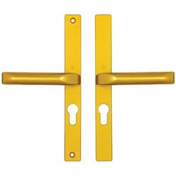 Hoppe London Lever Lever UPVC Multipoint Door Handles -  48mm PZ Sprung 215mm Screw Centres