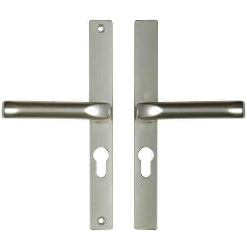 Hoppe London Lever Lever UPVC Multipoint Door Handles -  48mm PZ Sprung 215mm Screw Centres