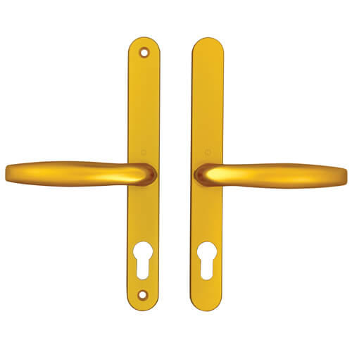 Hoppe/Fullex Lever Lever UPVC Multipoint Door Handles -  68mm PZ Sprung 215mm Screw Centres