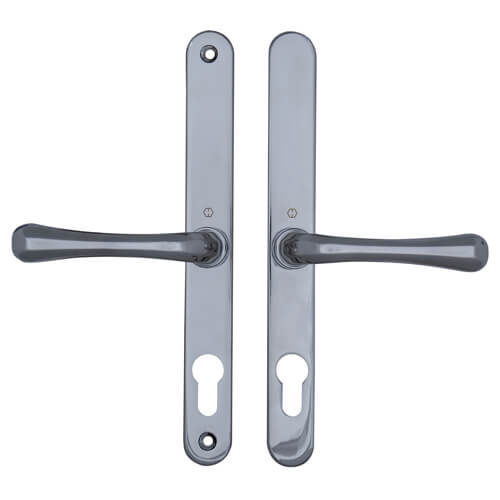 Hoppe/Fullex Lever Lever UPVC Multipoint Door Handles -  68mm PZ Sprung 215mm Screw Centres