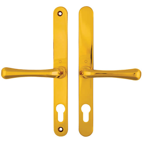 Hoppe/Fullex Lever Lever UPVC Multipoint Door Handles -  68mm PZ Sprung 215mm Screw Centres