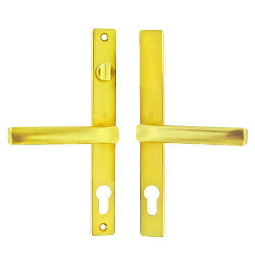 Hoppe Fullex Lever Lever UPVC Multipoint Door Handles -  With Snib 68mm PZ Sprung 215mm Screw Centres