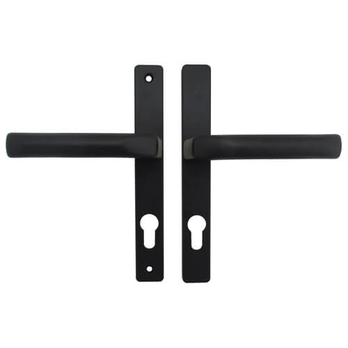 Hoppe London Lever Lever UPVC Multipoint Door Handles -  70mm PZ Unsprung 180mm Screw Centres