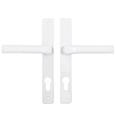 Hoppe London Lever Lever UPVC Multipoint Door Handles -  72mm PZ Unsprung 180mm Screw Centres