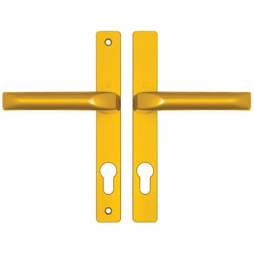 Hoppe London Lever Lever UPVC Multipoint Door Handles -  72mm PZ Unsprung 180mm Screw Centres