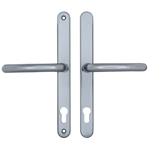 Fab & Fix Blenheim Lever Lever UPVC Multipoint Door Handles -  92mm PZ Sprung 240mm Screw Centres