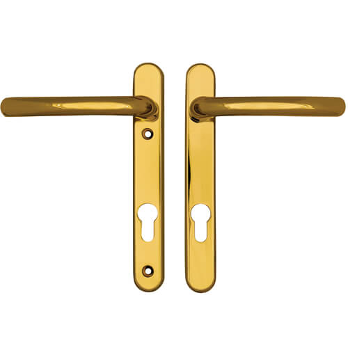 Fab & Fix Windsor Lever Lever UPVC Multipoint Door Handles - 92mm PZ Sprung 122mm Screw Centres 