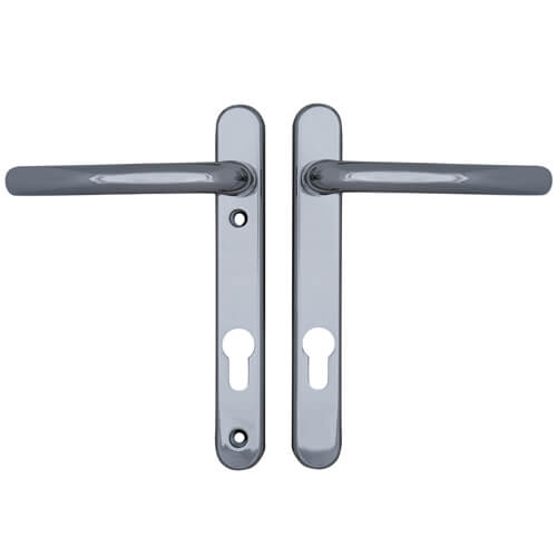 Fab & Fix Windsor Lever Lever UPVC Multipoint Door Handles - 92mm PZ Sprung 122mm Screw Centres 