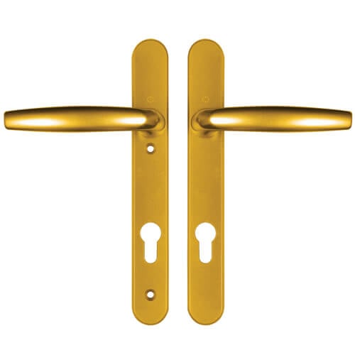 Hoppe Atlanta Lever Lever UPVC Multipoint Door Handles -  92mm PZ Sprung 122mm Screw Centres