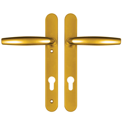 Hoppe Atlanta Lever Lever UPVC Multipoint Door Handles -  92mm PZ Sprung 122mm Screw Centres