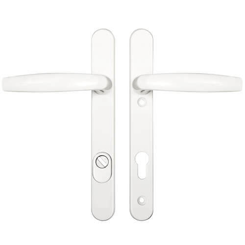 Hoppe Atlanta PAS24 Lever Lever UPVC Multipoint Door Handles -  92mm PZ Unsprung 122mm Screw Centres