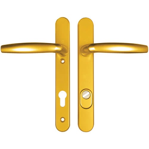 Hoppe Atlanta PAS24 Lever Lever UPVC Multipoint Door Handles -  92mm PZ Unsprung 122mm Screw Centres