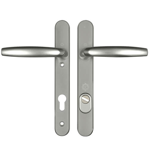Hoppe Atlanta PAS24 Lever Lever UPVC Multipoint Door Handles -  92mm PZ Unsprung 122mm Screw Centres
