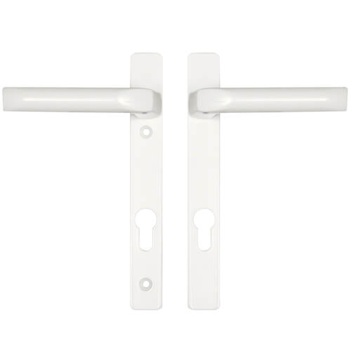 Hoppe London Lever Lever UPVC Multipoint Door Handles -  92mm PZ Unsprung 122mm Screw Centres