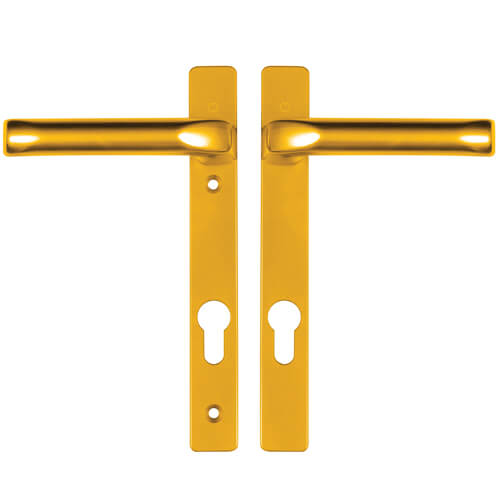 Hoppe London Lever Lever UPVC Multipoint Door Handles -  92mm PZ Unsprung 122mm Screw Centres