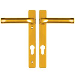Hoppe London Lever Lever UPVC Multipoint Door Handles -  92mm PZ Unsprung 122mm Screw Centres