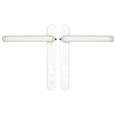Hoppe Paris Extended Lever Lever UPVC Multipoint Door Handles -  92mm PZ Unsprung 122mm Screw Centres