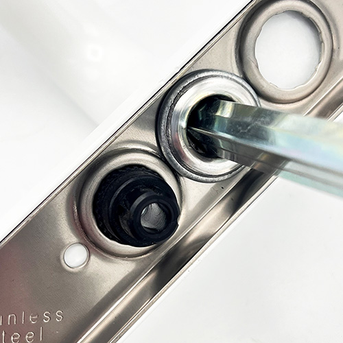 Hoppe Paris Extended Lever Lever UPVC Multipoint Door Handles -  92mm PZ Unsprung 122mm Screw Centres