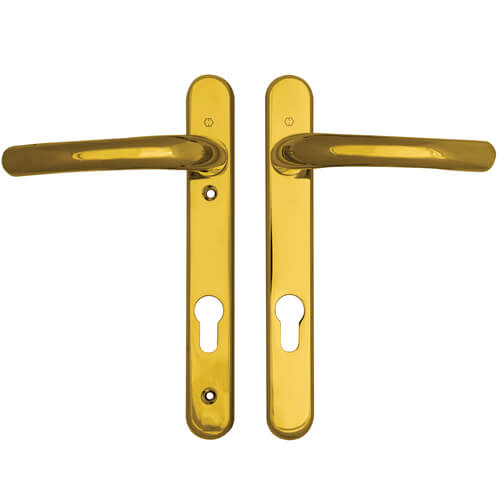 Hoppe Tokyo Lever Lever UPVC Multipoint Door Handles -  92mm PZ Unsprung 210mm Screw Centres