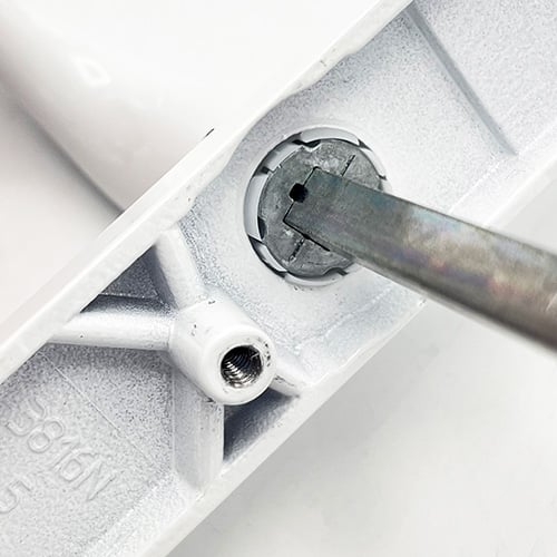 Winkhaus Palladio Lever Lever UPVC Multipoint Door Handles -  92mm PZ Unsprung 215mm Screw Centres