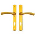 Winkhaus Palladio Lever Lever UPVC Multipoint Door Handles -  92mm PZ Unsprung 215mm Screw Centres