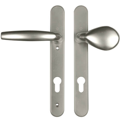 Hoppe Atlanta Lever Moveable Pad UPVC Multipoint Door Handles - 92mm PZ Sprung 122mm Screw Centres