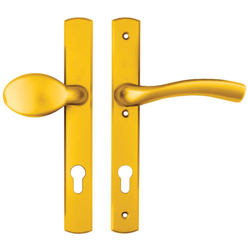 Winkhaus Palladio Lever Moveable Pad UPVC Multipoint Door Handles - 92mm PZ Unsprung 215mm Screw Centres