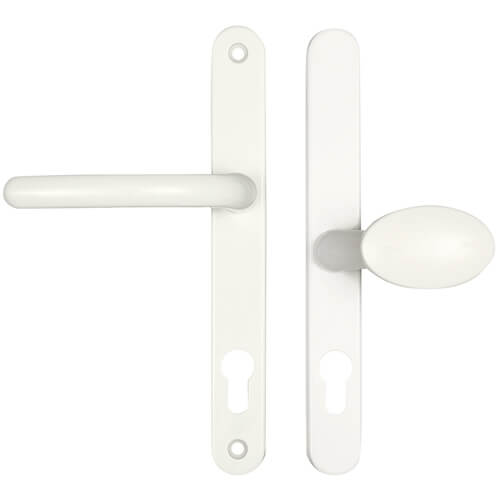 Fab & Fix Balmoral Lever Moveable Pad UPVC Multipoint Door Handles - 92mm/62mm PZ Sprung 212mm Screw Centres