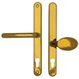Fab & Fix Blenheim Lever Moveable Pad UPVC Multipoint Door Handles - 92mm/62mm PZ Sprung 240mm Screw Centres
