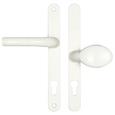 Hoppe Atlanta Lever Moveable Pad UPVC Multipoint Door Handles - 92mm/62mm PZ Sprung 215mm Screw Centres