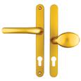 Hoppe Atlanta Lever Moveable Pad UPVC Multipoint Door Handles - 92mm/62mm PZ Sprung 215mm Screw Centres