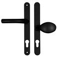 Hoppe Atlanta Lever Moveable Pad UPVC Multipoint Door Handles - 92mm/62mm PZ Sprung 215mm Screw Centres