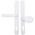 Hoppe London Lever Moveable Pad UPVC Multipoint Door Handles - 92mm/62mm PZ Sprung 240mm Screw Centres