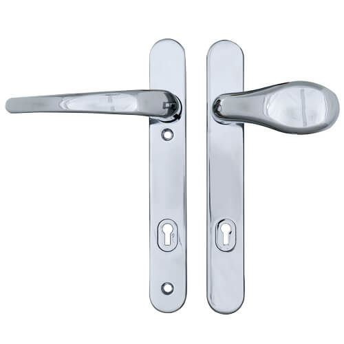 Era Vectis Classic Lever Moveable Pad UPVC Multipoint Door Handles - 95mm PZ Sprung 122mm Screw Centres