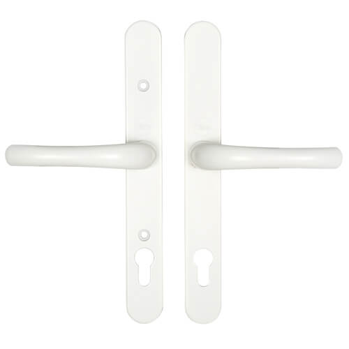 Yale Adjustable Lever Lever UPVC Multipoint Door Handles -  92mm PZ Sprung 196-252mm Screw Centres