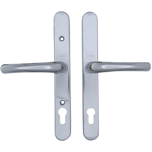Yale Adjustable Lever Lever UPVC Multipoint Door Handles -  92mm PZ Sprung 196-252mm Screw Centres