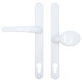 Millenco Lever Moveable Pad UPVC Multipoint Door Handles - 117mm/86mm PZ Sprung 237mm Screw Centres