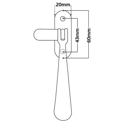 Heritage Brass Non-Locking Casement Window Handles