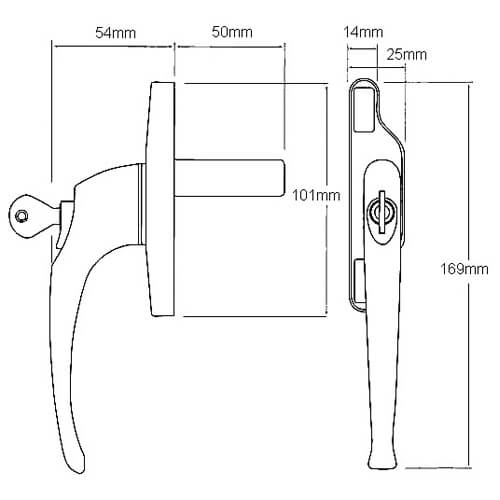 Cego Cadenza Locking Window Espag Blade Handle