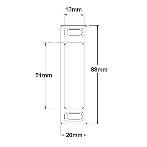 Fuhr UPVC Deadbolt Keep