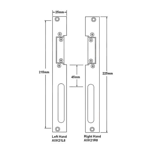 UPVC MPL Mortice Electric Release 12v - Fail Secure