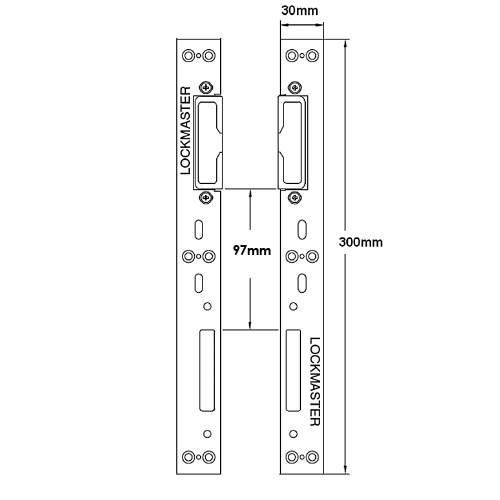 Lockmaster UPVC Hookbolt Roller Keep