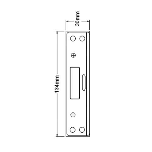 UPVC Deadbolt Hookbolt Keep