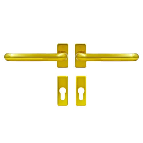 Hoppe Paris Handle Set for Patio Doors with Escutcheons