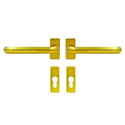 Hoppe Paris Handle Set for Patio Doors with Escutcheons