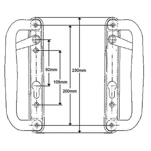 Mila Trinity Handle Set for Patio Doors