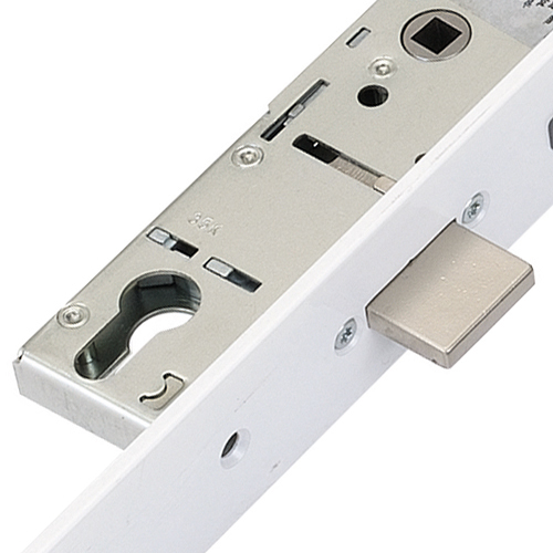ERA Latch Deadbolt 2 Hooks Split Spindle 44mm Flat White Faceplate Multipoint Door Lock