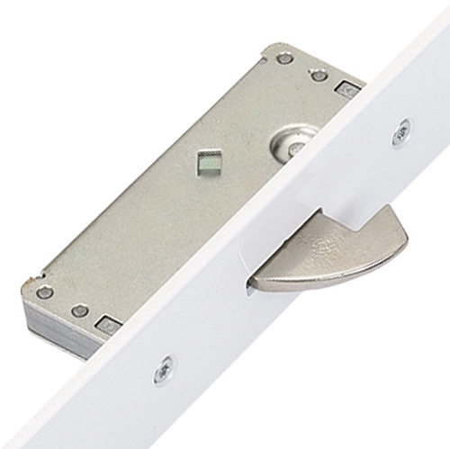 ERA Latch Deadbolt 2 Hooks Split Spindle 44mm Flat White Faceplate Multipoint Door Lock